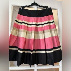 Pleated Black/Pink/ Beige/Cream Skirt- sz 4